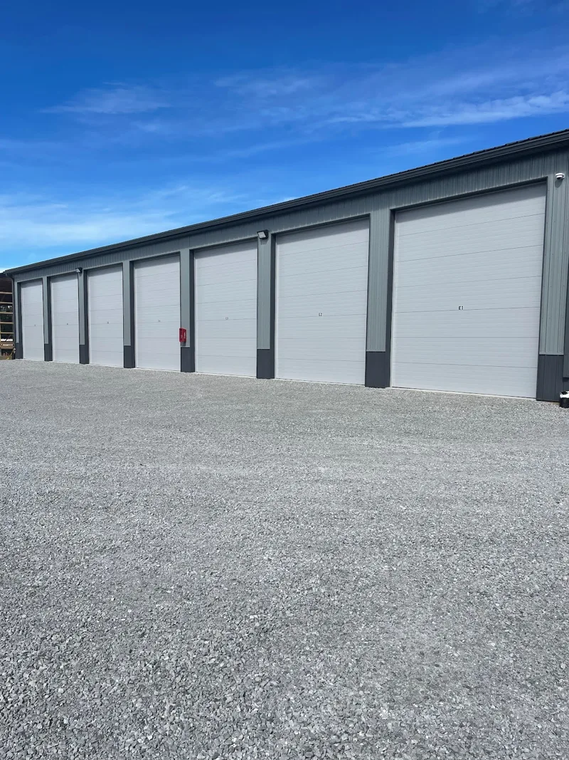 Tall doors on the enclosed storage building at WEStore Ohio