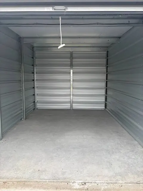Inside a metal storage unit at WEStore Ohio